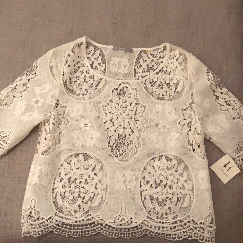 White lace top